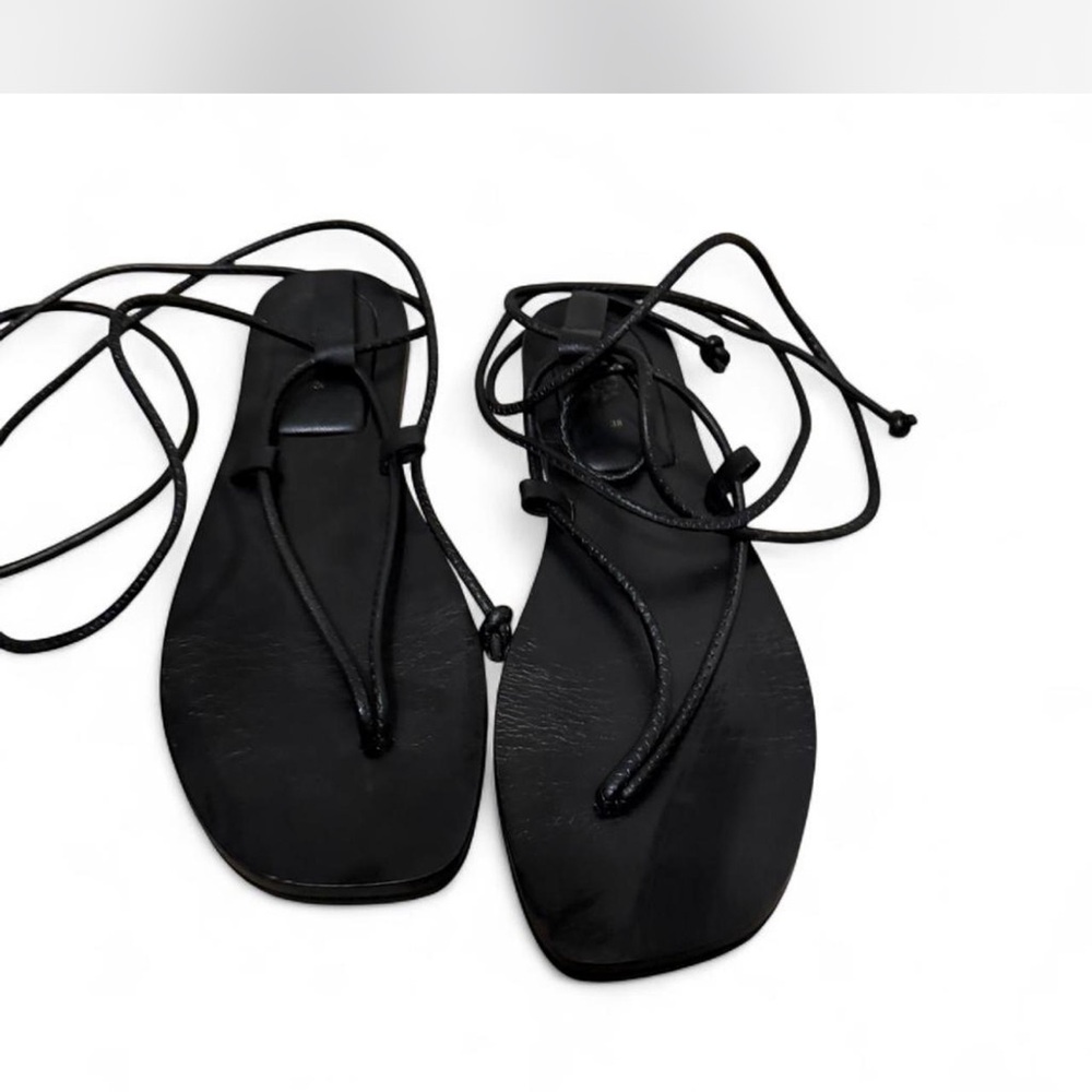 Zara black strappy sandals,